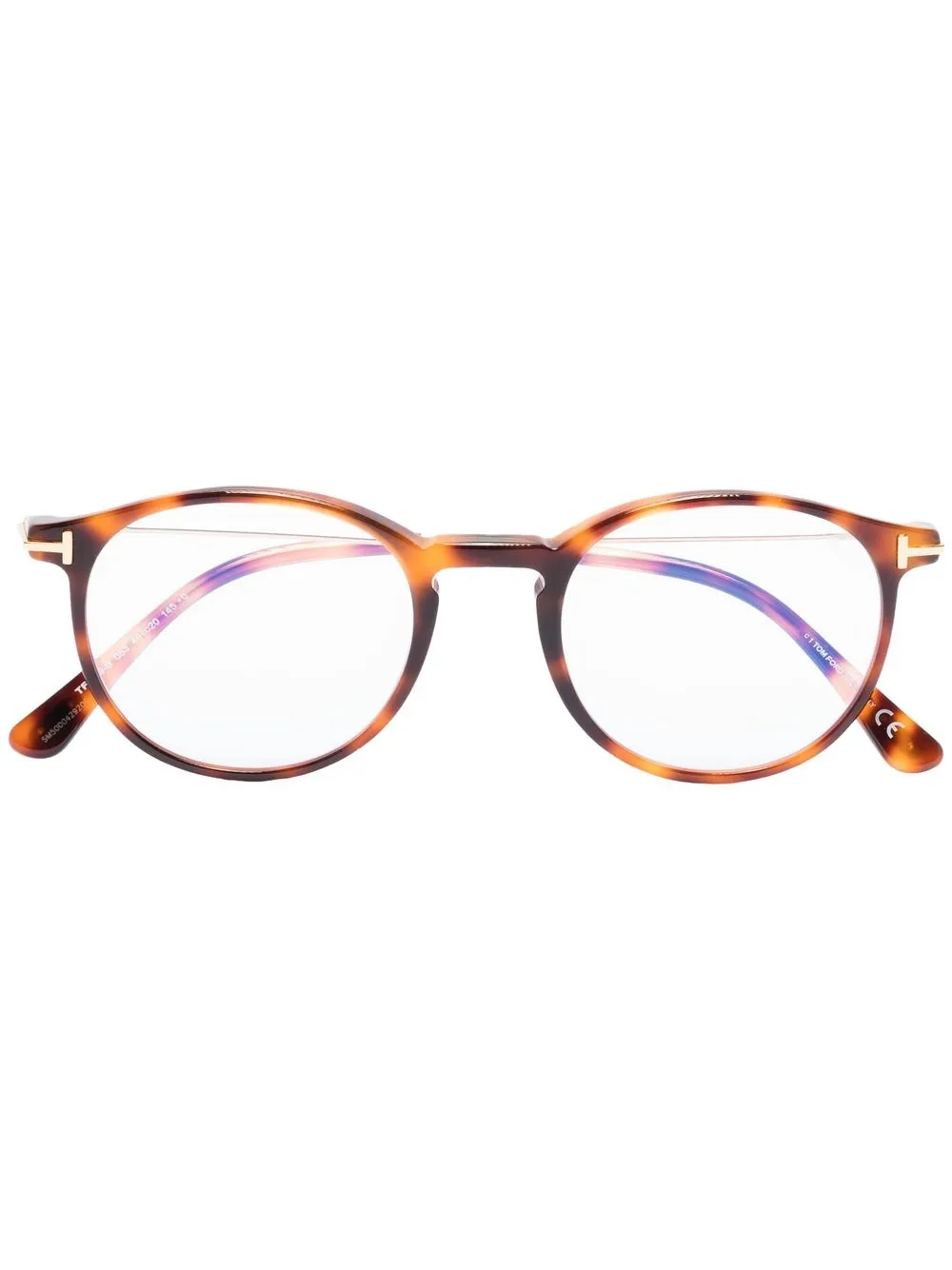 

TOM FORD Eyewear lentes con armazón redonda - Marrón