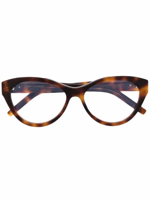 Saint Laurent Eyewear tortoise shell cat-eye frame glasses