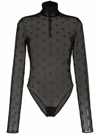 fendi logo bodysuit