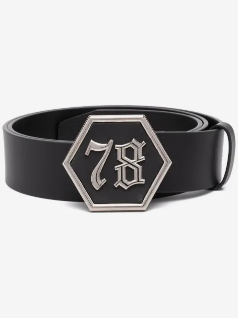 Philipp Plein ロゴバックル ベルト