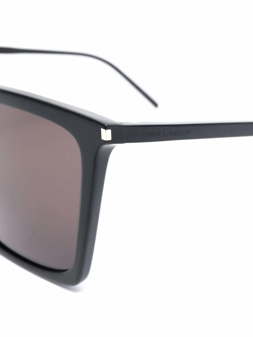 Saint Laurent Eyewear Zonnebril met oversized vierkant montuur Zwart