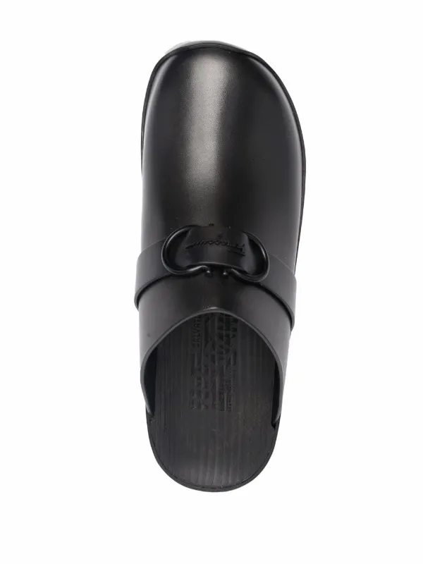Ferragamo Gancini Clogs | Black | FARFETCH