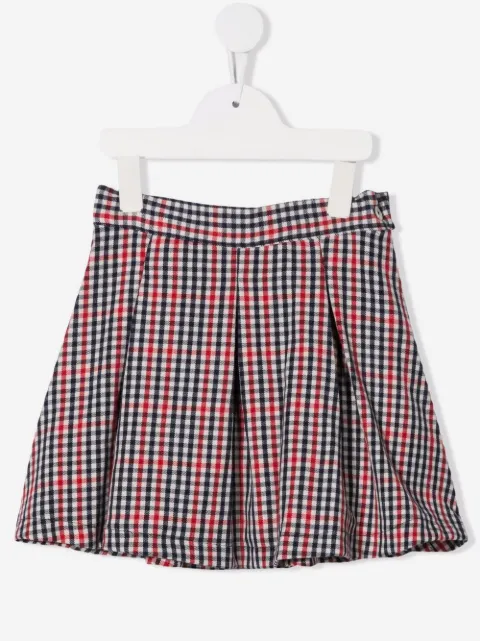 Siola gingham skater skirt