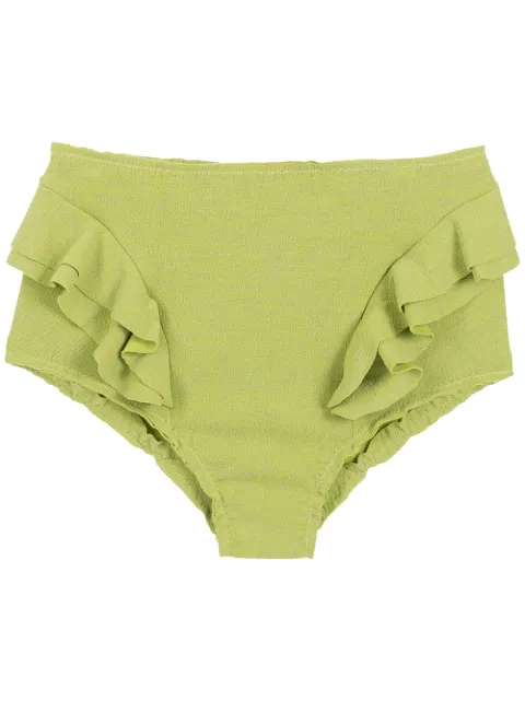 Clube Bossa ruffle-trimmed high-rise bikini bottoms