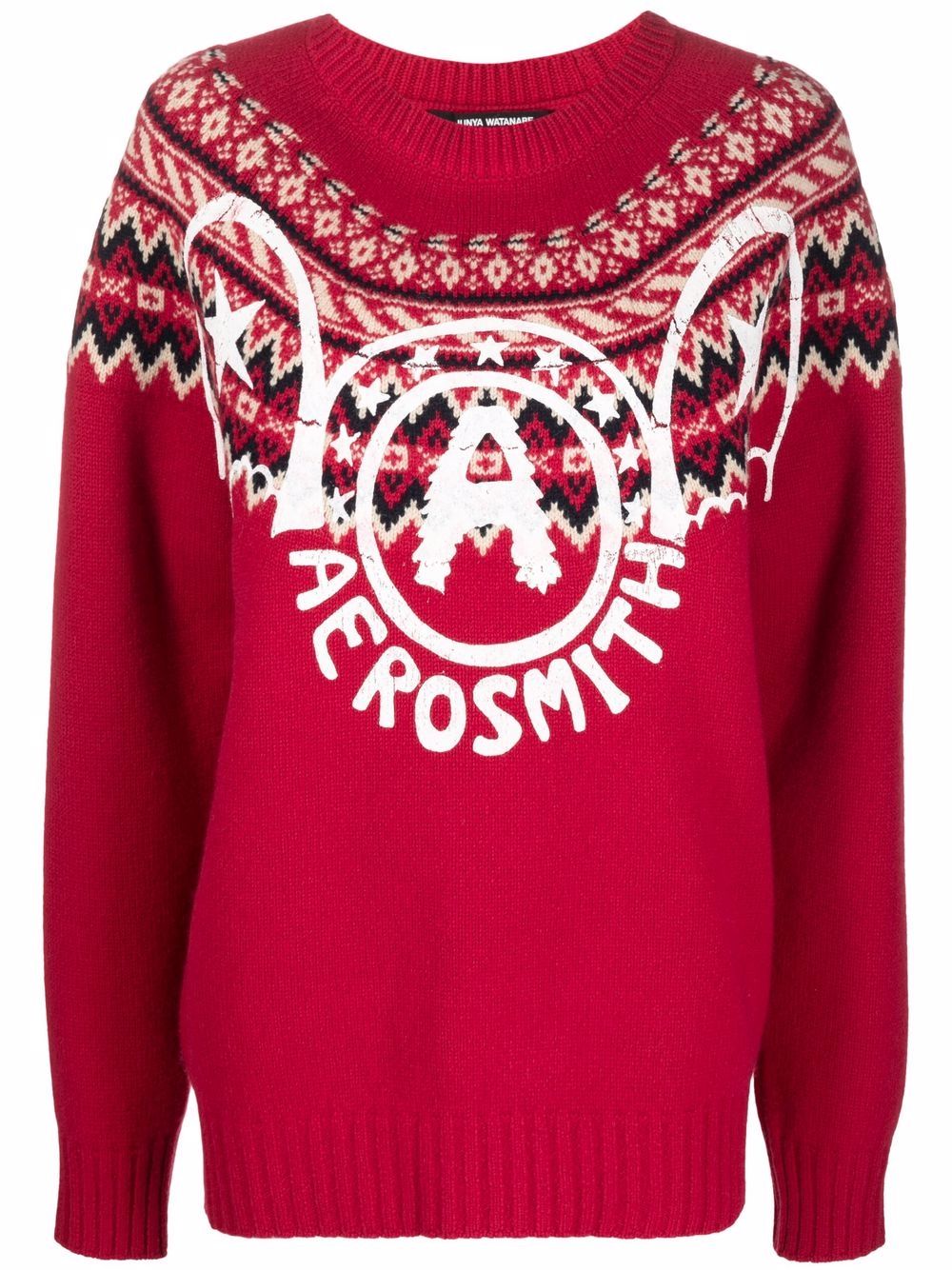 фото Junya watanabe aerosmith fair-isle knitted jumper