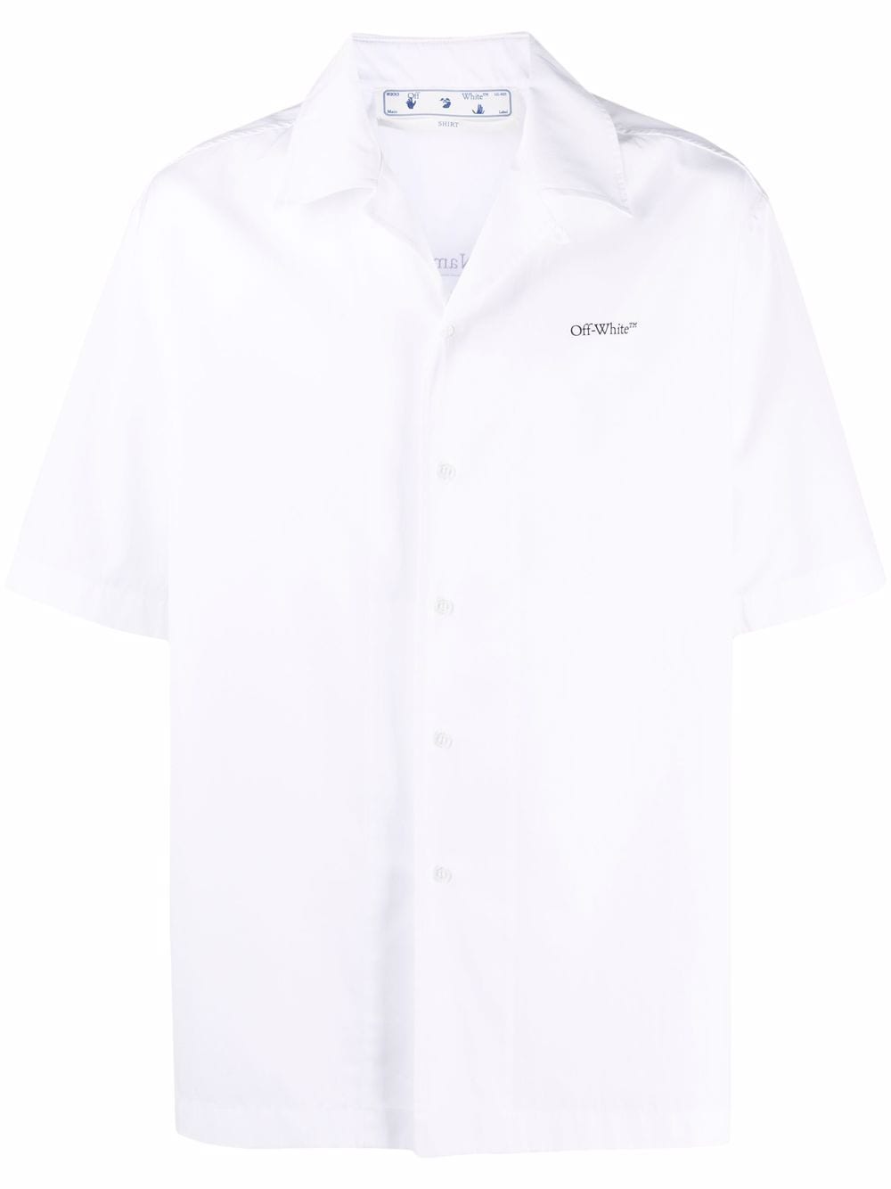 фото Off-white рубашка с короткими рукавами и логотипом