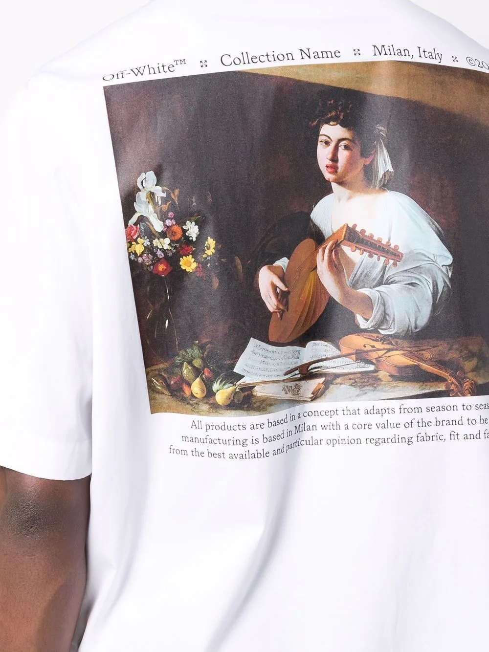 фото Off-white рубашка с короткими рукавами и логотипом