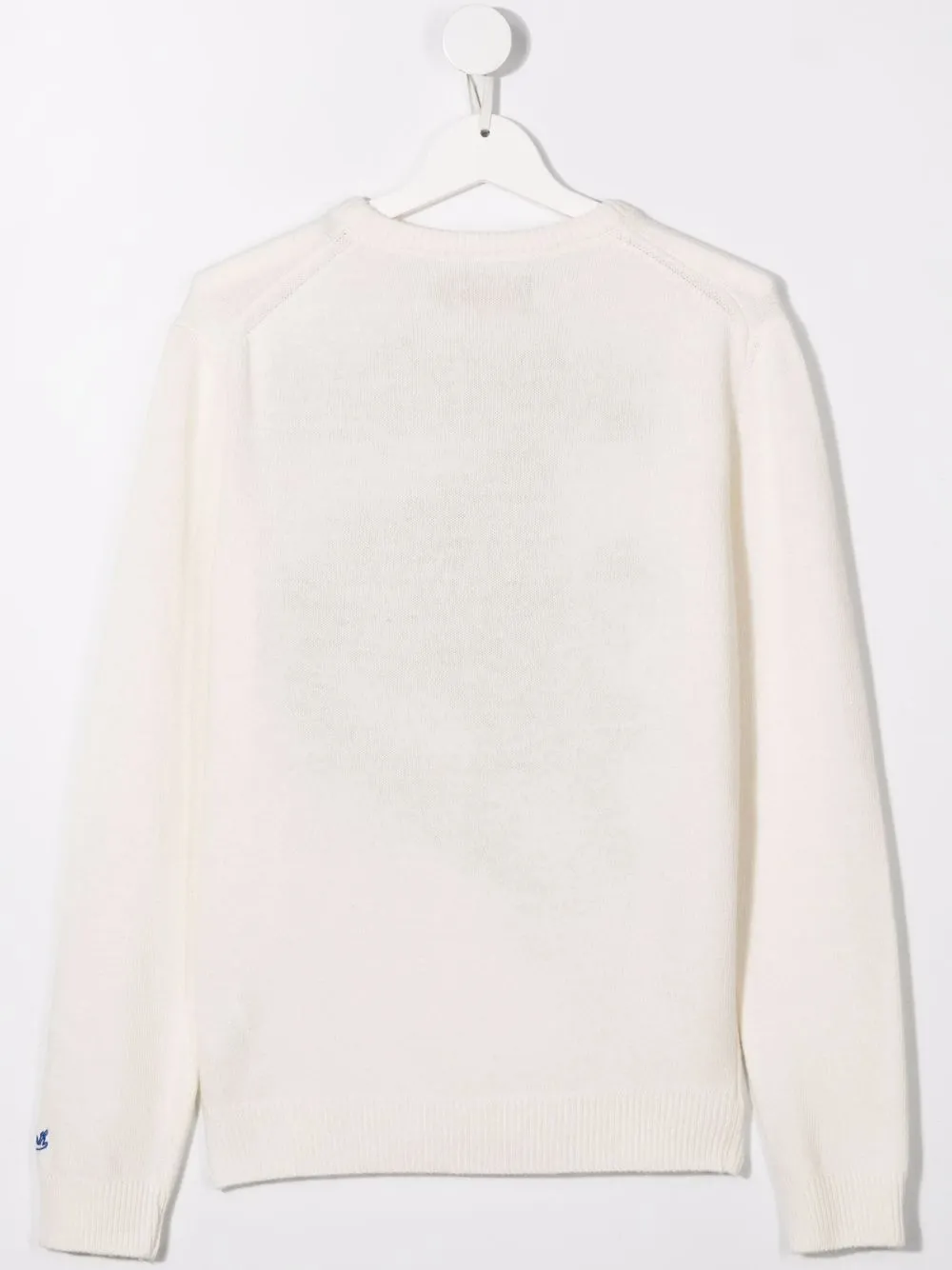 Mc2 Saint Barth Sweater In Wool And Cashmere Blend In White