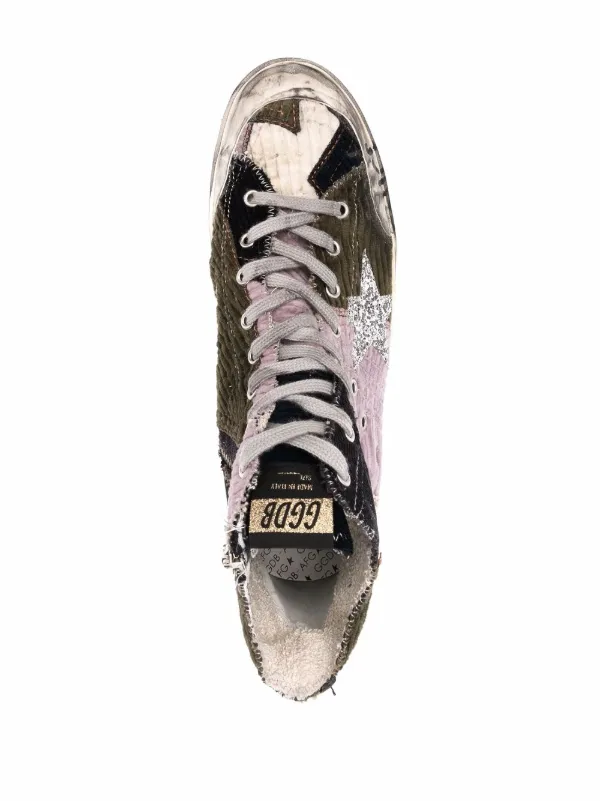 golden goose white patchwork