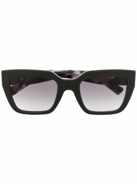 Valentino Eyewear tortoiseshell-effect square-frame sunglasses