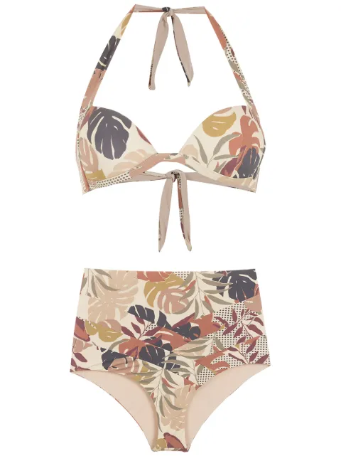 Amir Slama bikini imprimé à taille haute