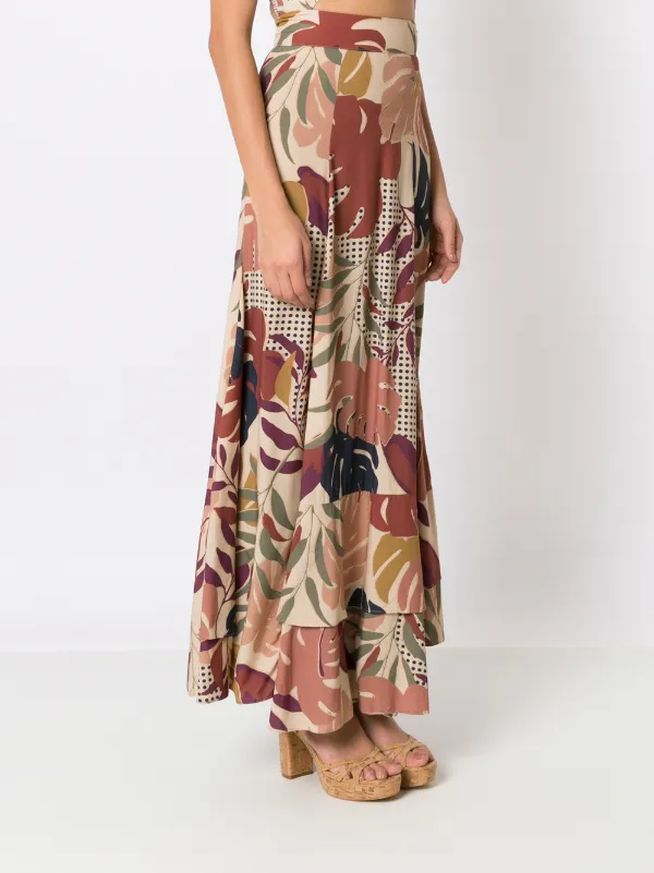 Palm leaf maxi on sale skirt