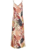 Amir Slama palm leaf print maxi dress - Multicolour