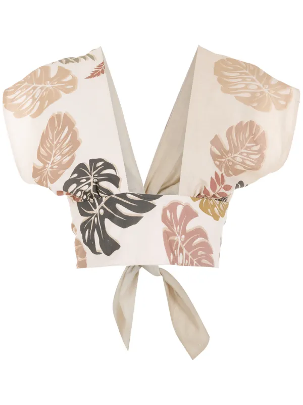 Amir Slama Palm Leaf Print Top - Farfetch