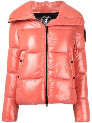 Save The Duck Logo Patch Puffer Jacket - Farfetch