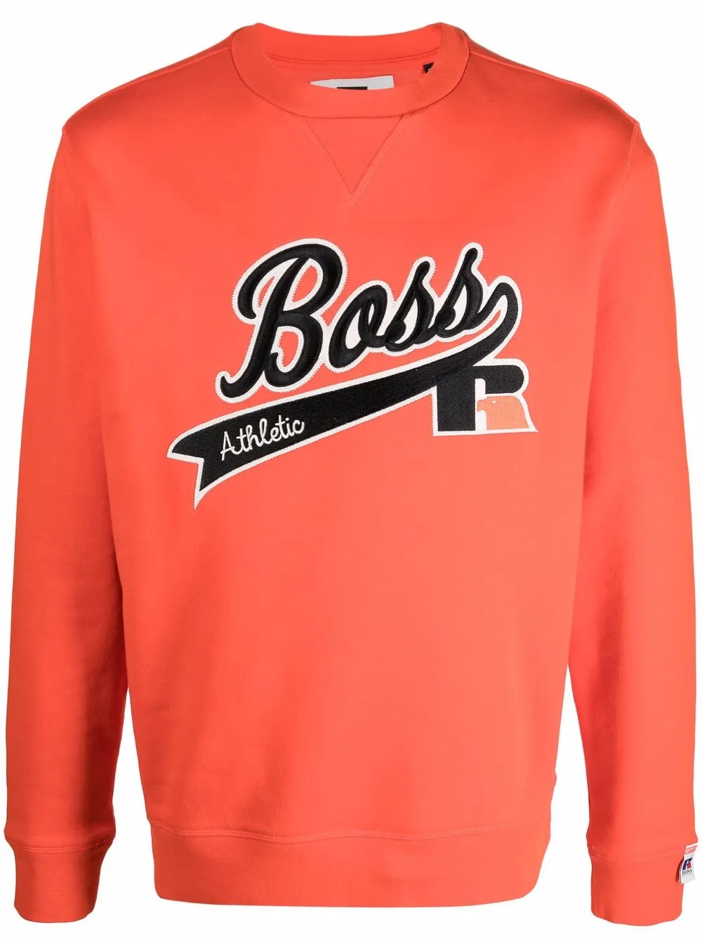 

BOSS suéter con logo bordado - Naranja