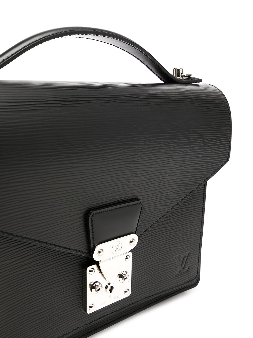 Louis Vuitton Epi Leather Monceau Briefcase Bag Black