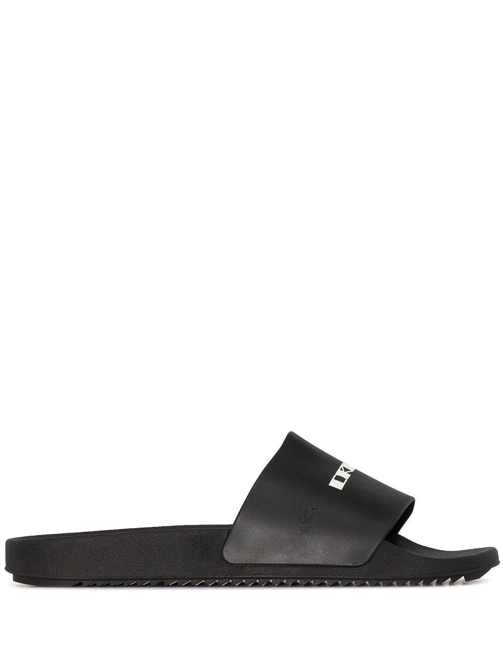 

Rick Owens DRKSHDW flip flops con logo estampado - Negro