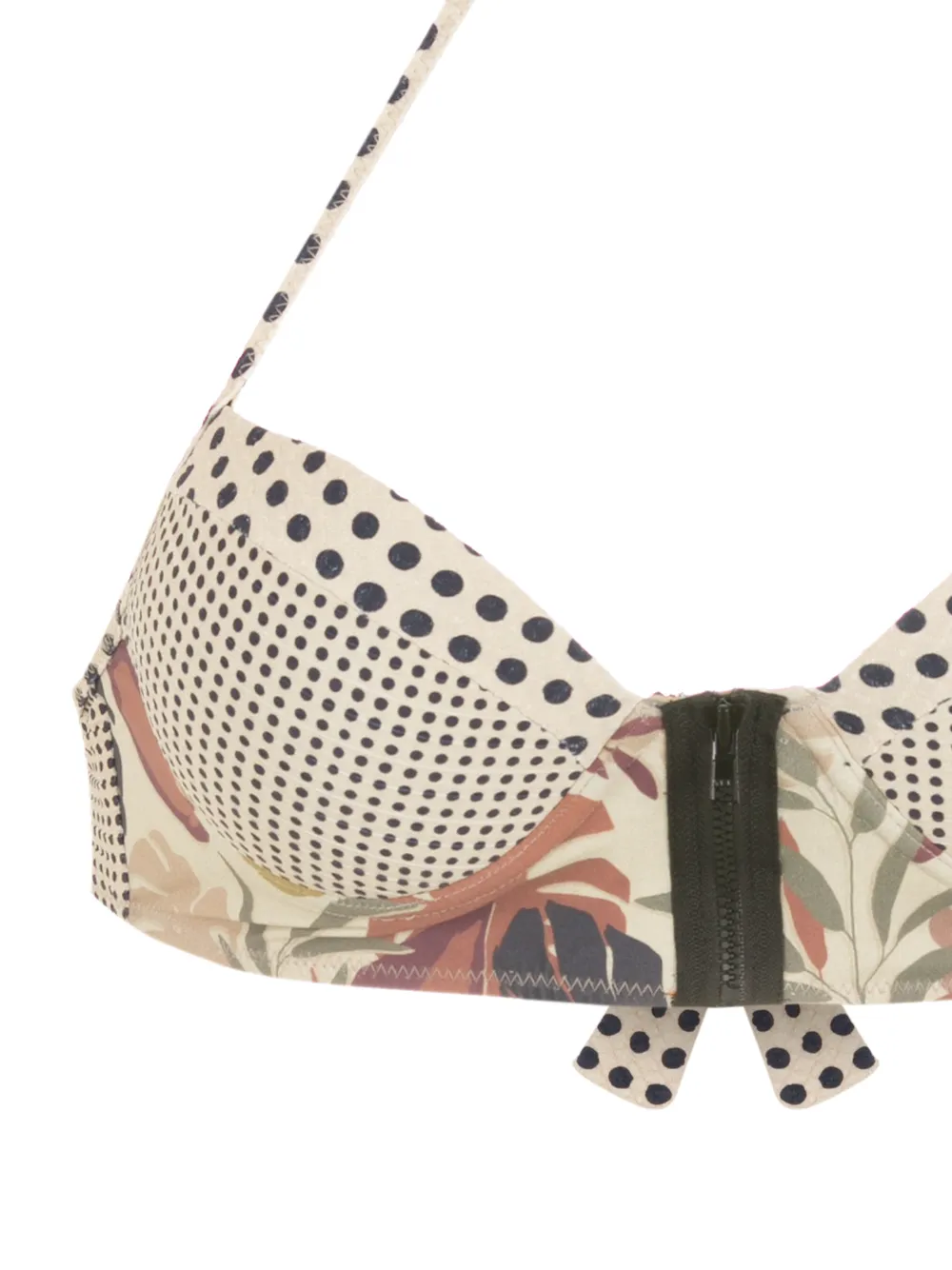 Shop Amir Slama Polka-dot Print Bikini In Neutrals