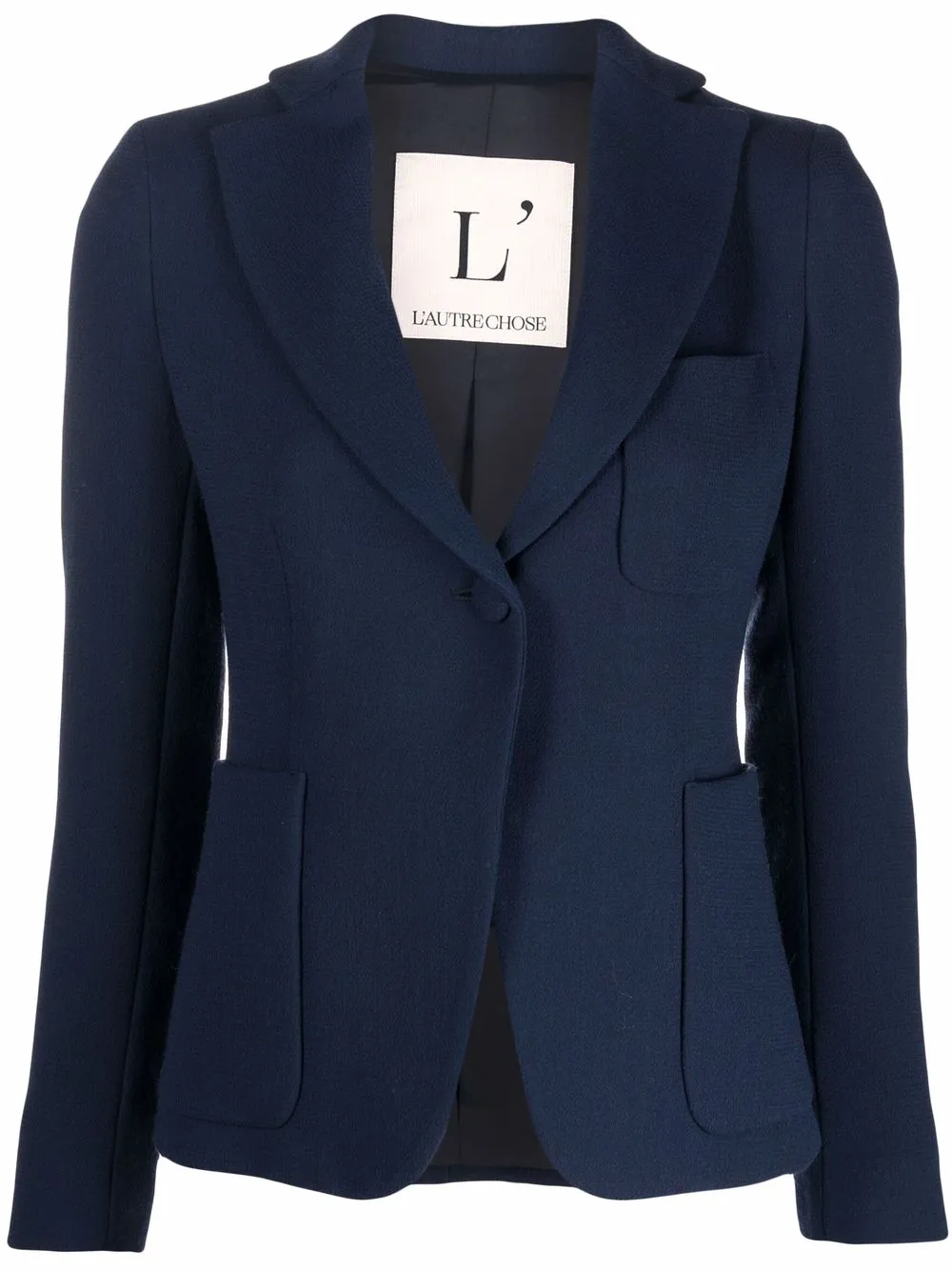 

L'Autre Chose wool single-breasted blazer - Blue