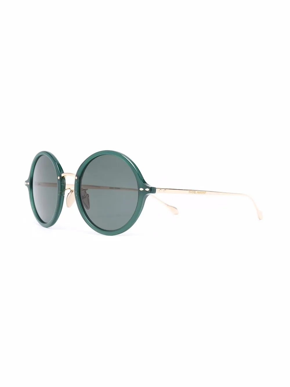 Isabel Marant Eyewear Zonnebril met rond montuur - Groen