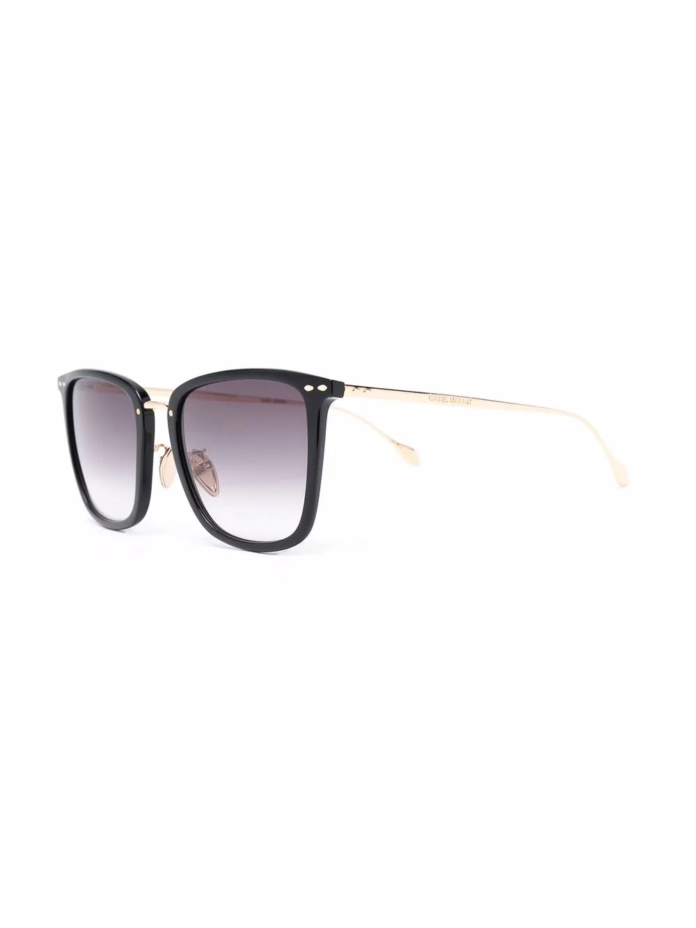Isabel Marant Eyewear Zonnebril met vierkant montuur - Zwart