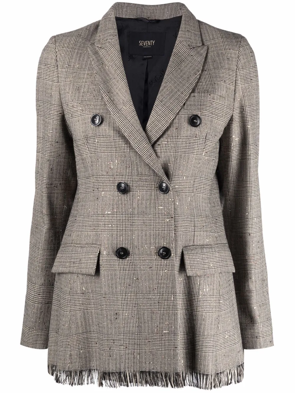 Seventy двубортный блейзер строгого кроя