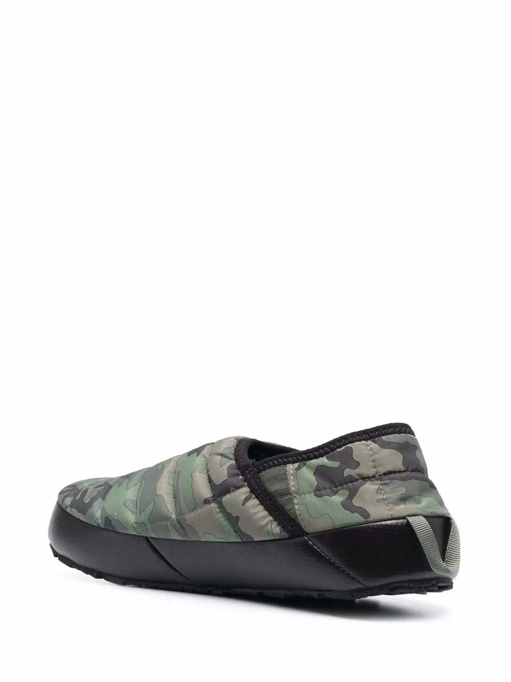 The North Face camouflage-print padded slippers Green