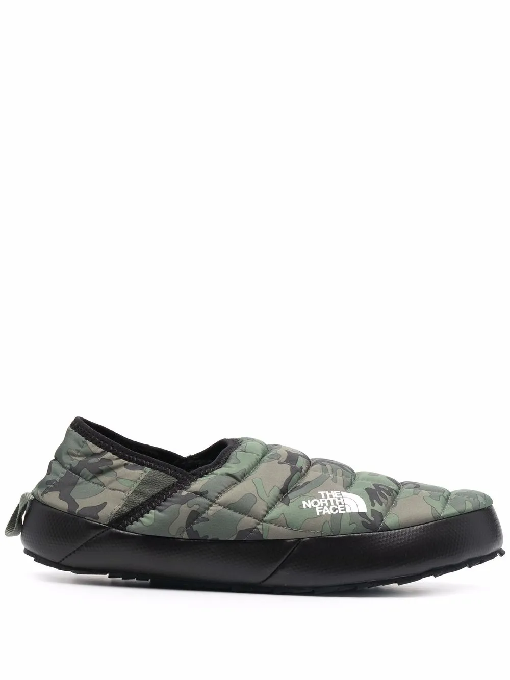 

The North Face slippers con motivo militar - Verde