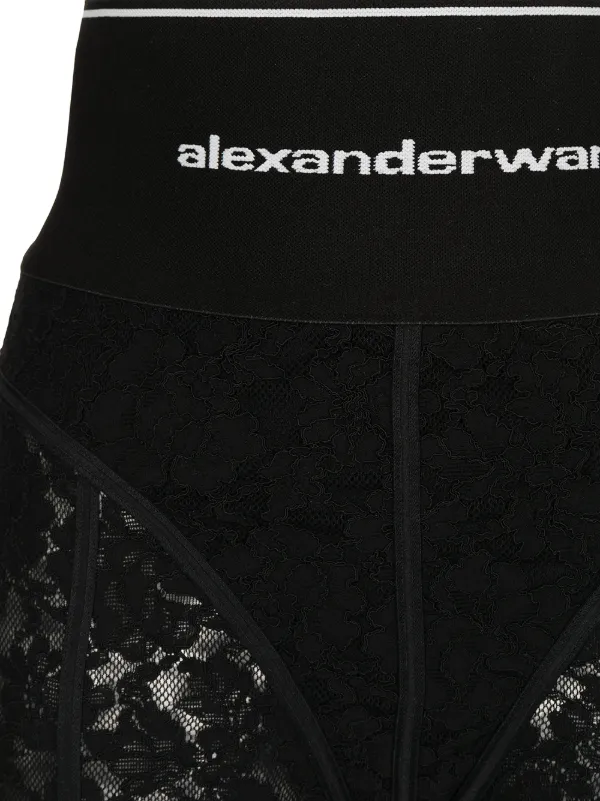 Alexander Wang logo-waistband Lace 