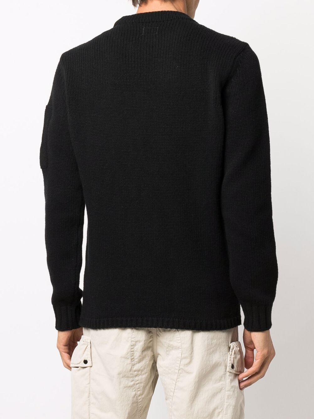 фото C.p. company logo-patch knitted jumper