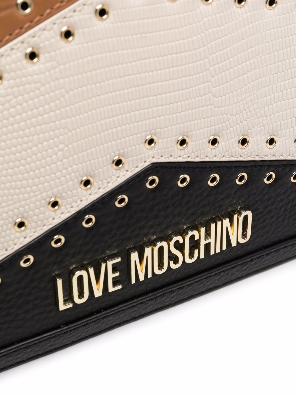 фото Love moschino сумка-тоут с люверсами