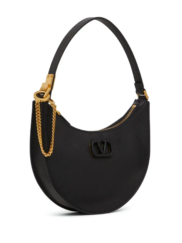 【関税込み】VALENTINO GARAVANI VLOGO MINI SHOULDER BAG VALENTINO GARAVANI VLOGO mini textured-leather shoulder bag
