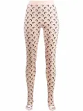 Marine Serre all over moon pattern leggings - Neutrals