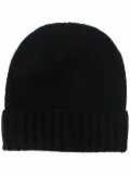Dell'oglio ribbed-detail beanie - Black