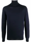Dell'oglio fine knit roll neck jumper - Blue