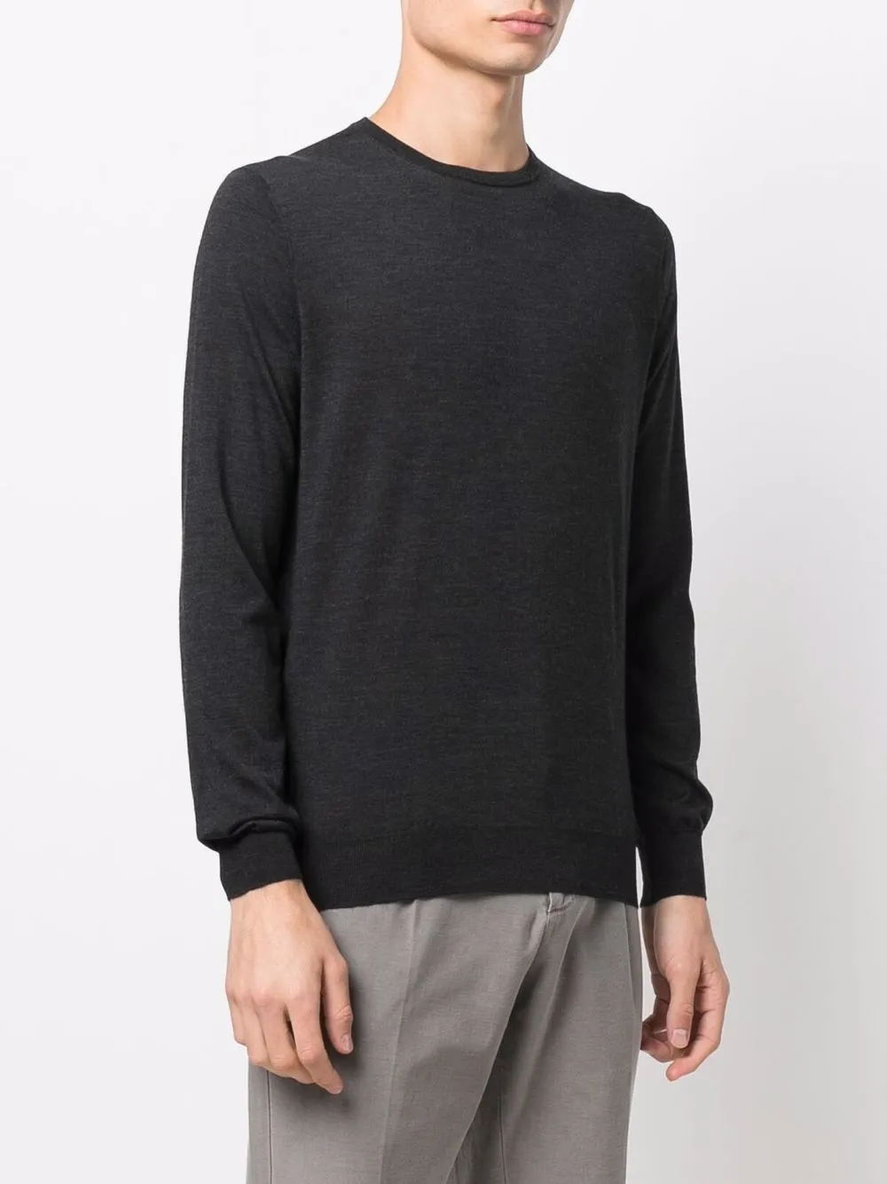  Dell'oglio Pullover Mit Rundhalsausschnitt   Grau 