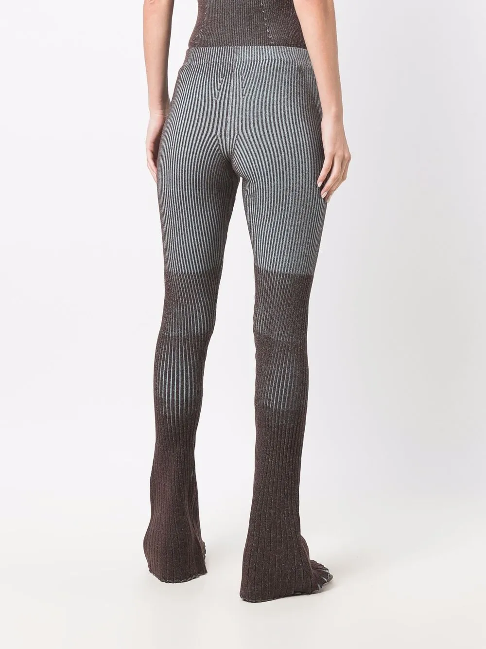 фото Isa boulder ribbed-knit flared leggings