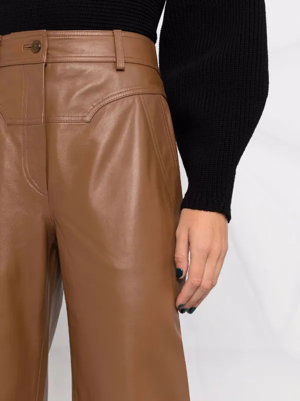 Alberta Ferretti Leather high-waist 