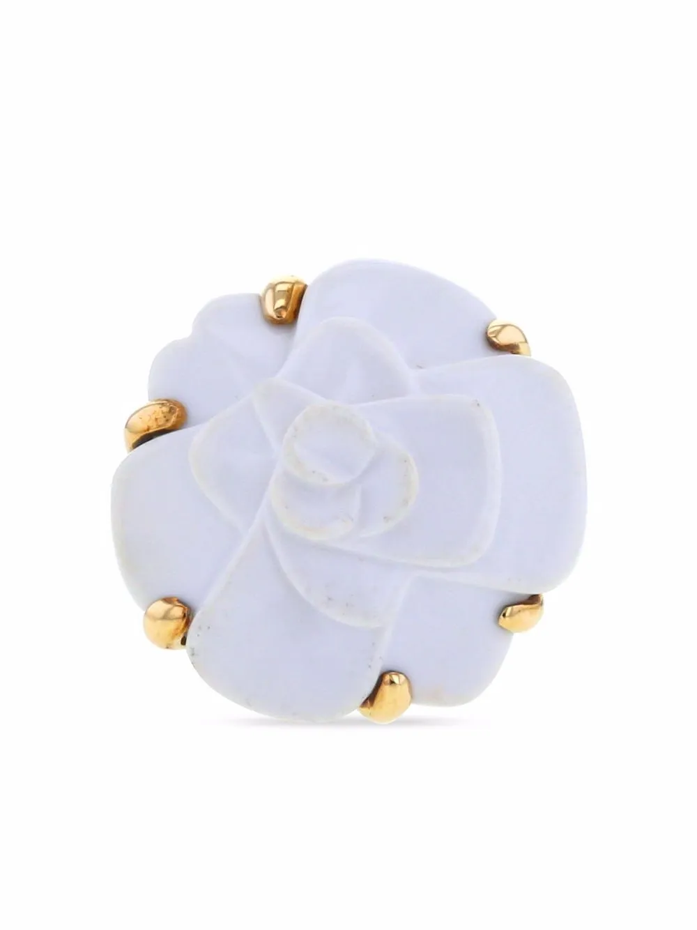 

CHANEL Pre-Owned anillo Camélia mediano 2010 - Dorado