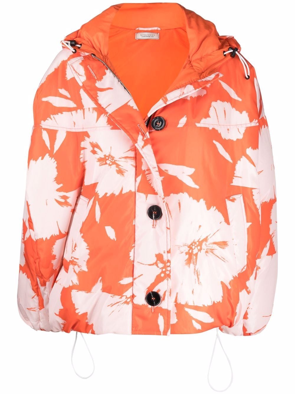 Nina Ricci floral-print Padded Coat - Farfetch