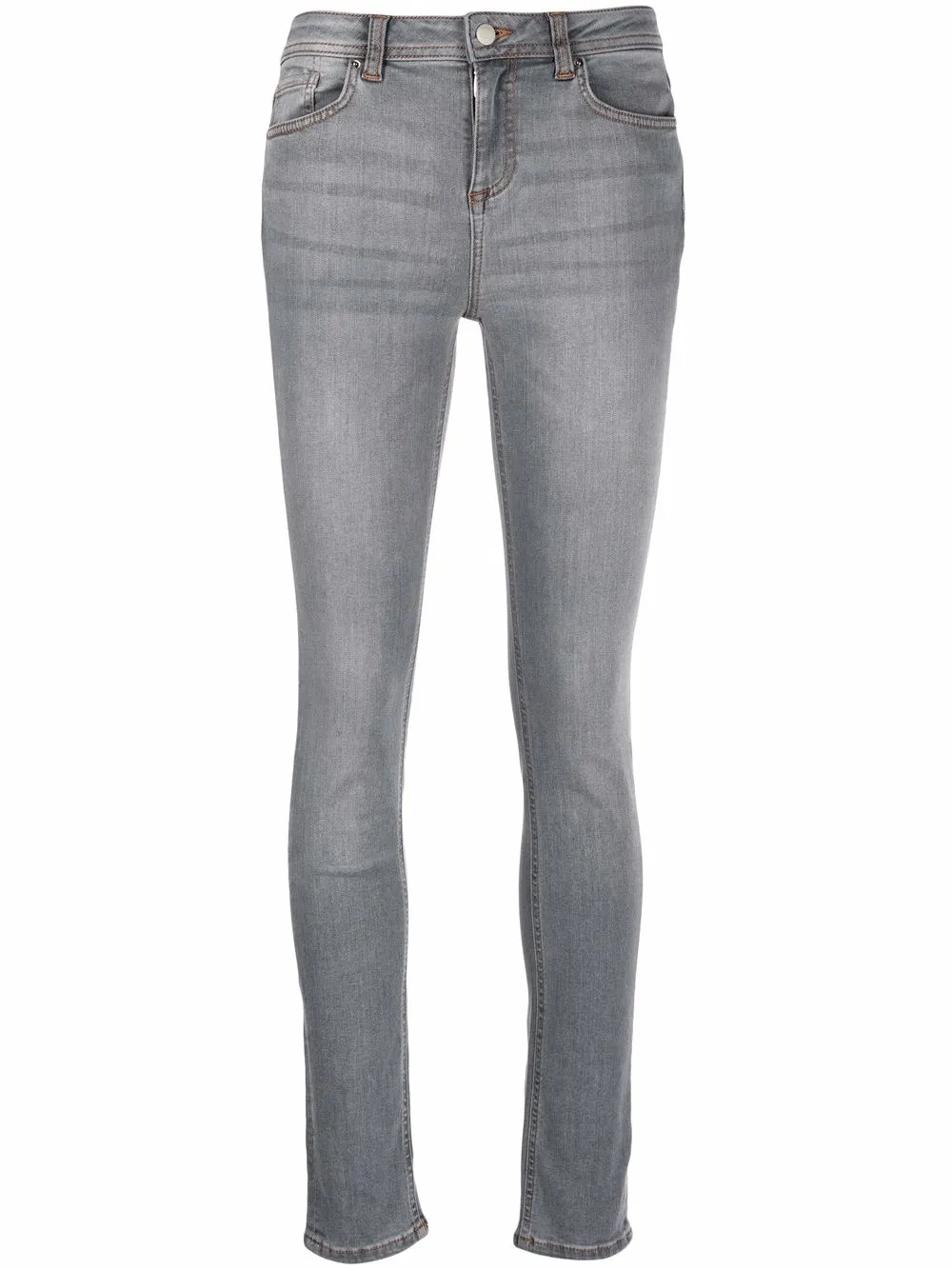 

Ba&Sh skinny jeans con tiro medio - Gris