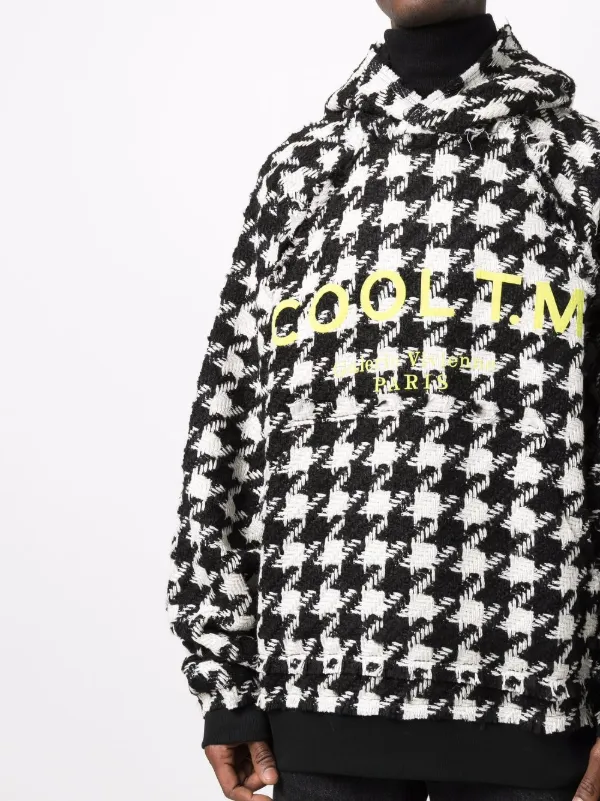Mens online checkered hoodie