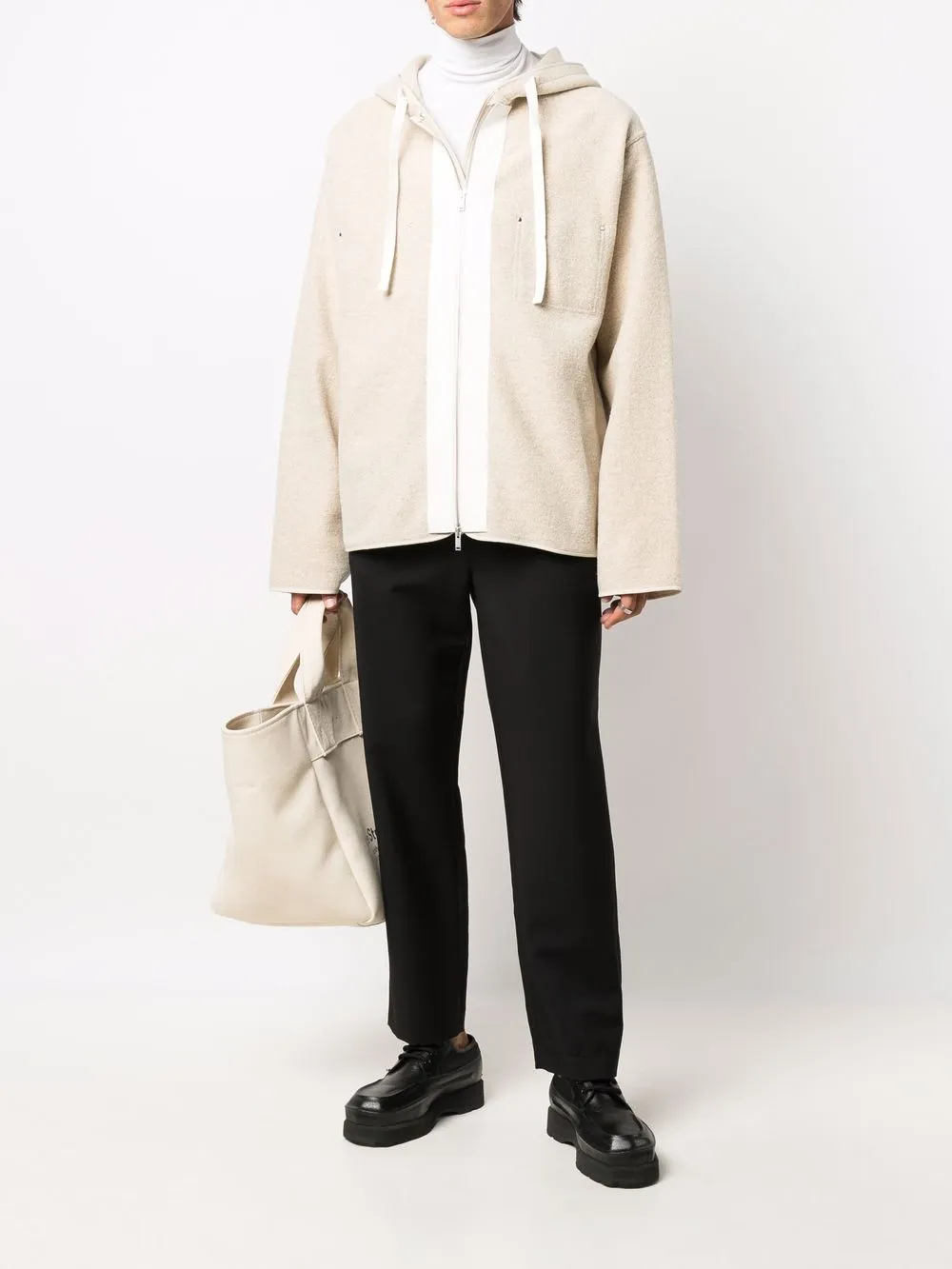фото Jil sander куртка с капюшоном