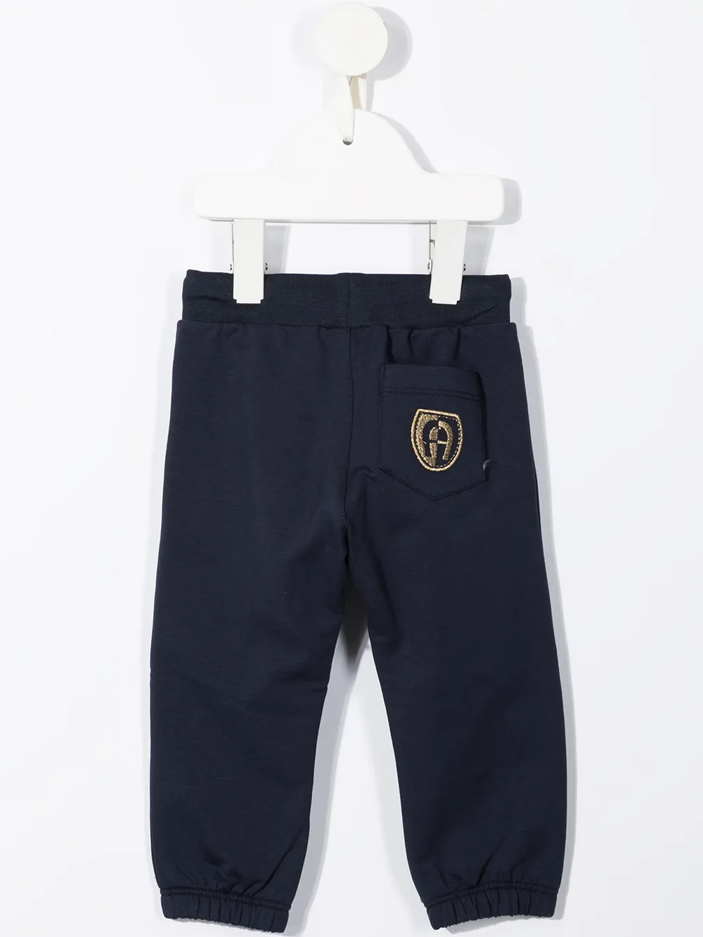 Aigner Kids Joggingbroek met logoprint - Blauw