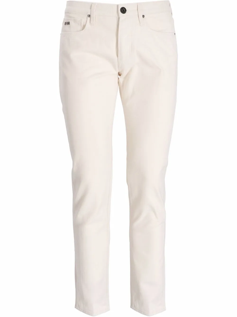 

Emporio Armani pantalones de corte slim - Blanco