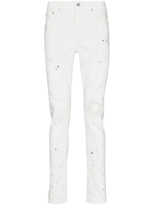Jean skinny à effet taches de peinture - Purple Brand - Modalova