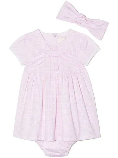 Givenchy Kids طقم فستان بطبعة مونوغرام