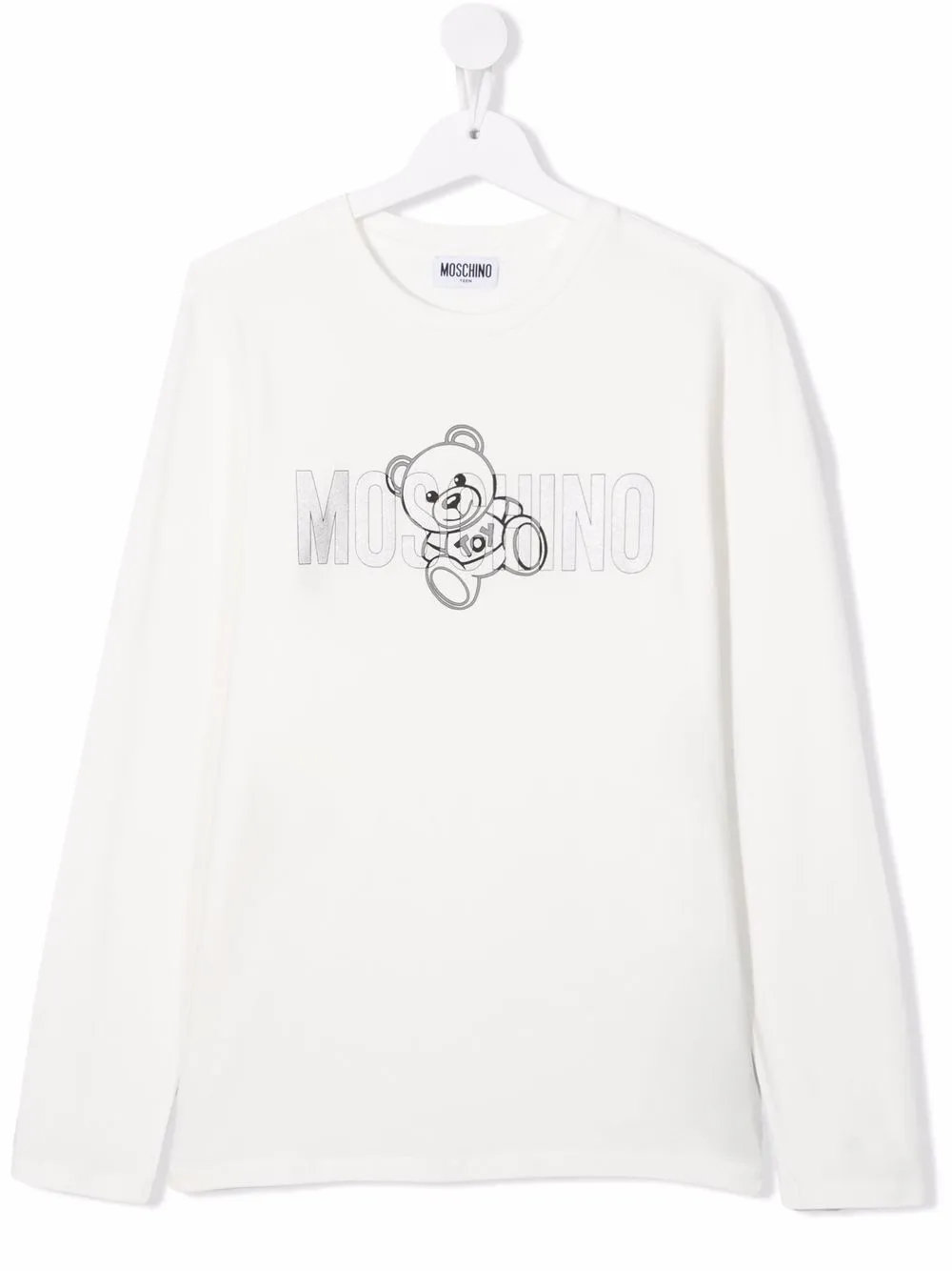 фото Moschino kids топ с длинными рукавами и логотипом