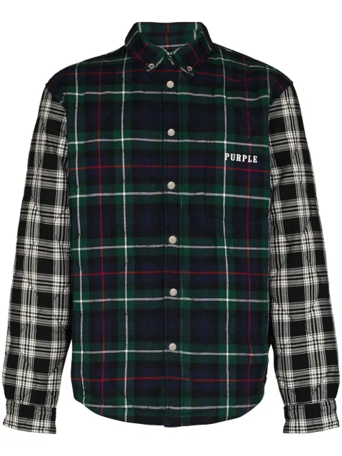 Purple Brand チェック キルティングシャツ